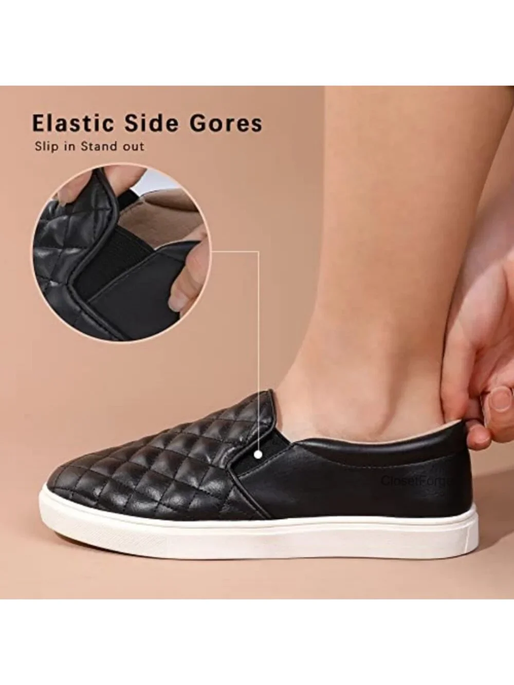 Women's Slip On Memory Foam Loafers Breathable Casual Shoes